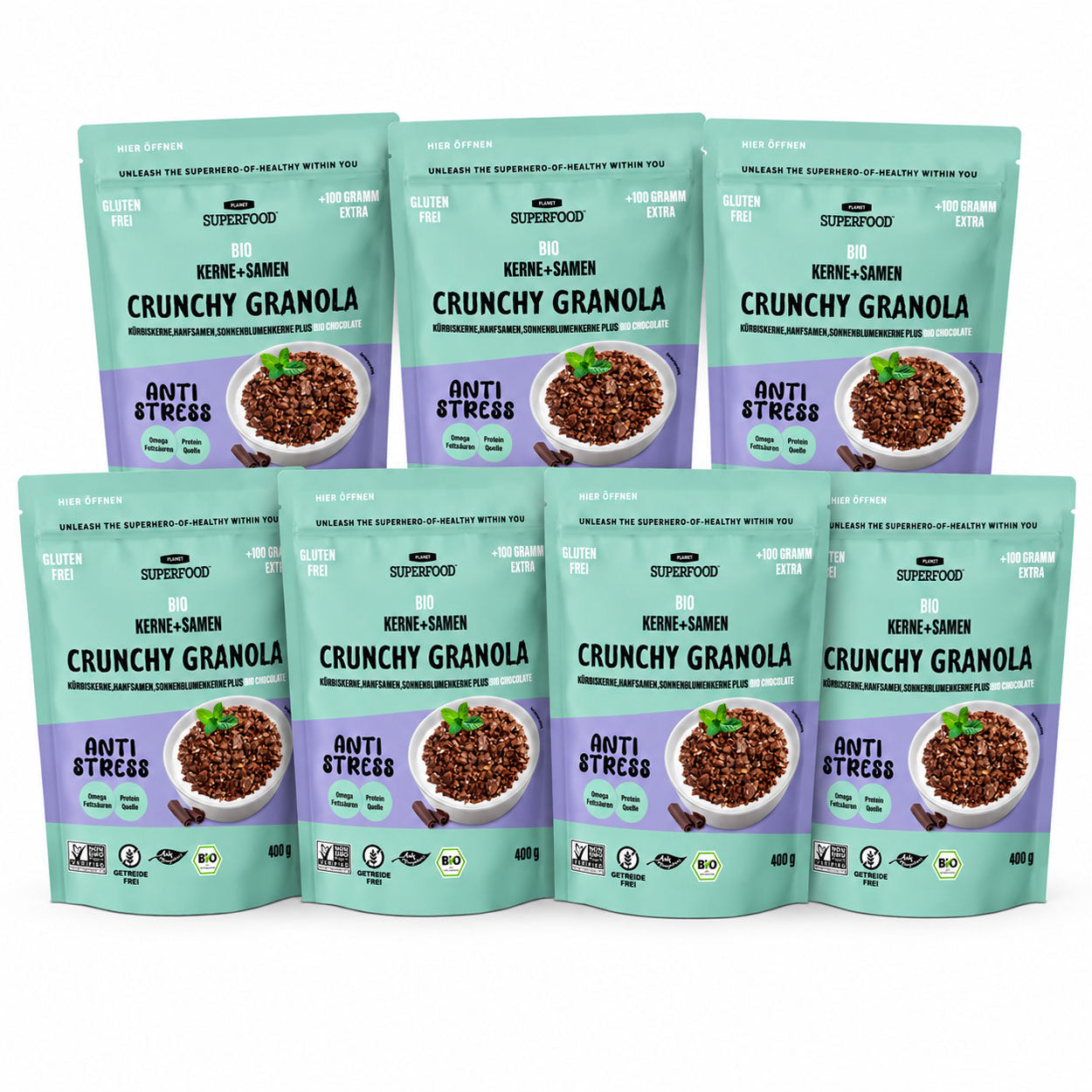 ANTI STRESS Bio-Samen-Granola – Schokolade Zweitbild