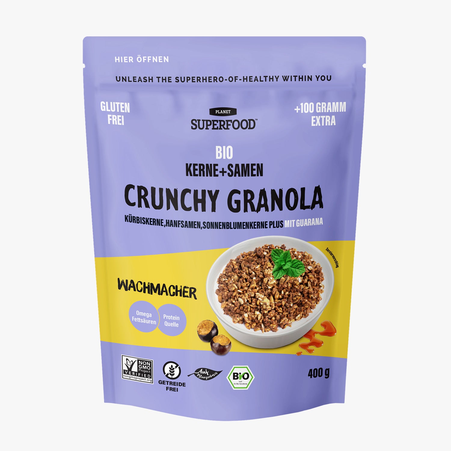 BRAIN BOOST Bio-Samen-Granola – Salzkaramell-Geschmack Hauptbild