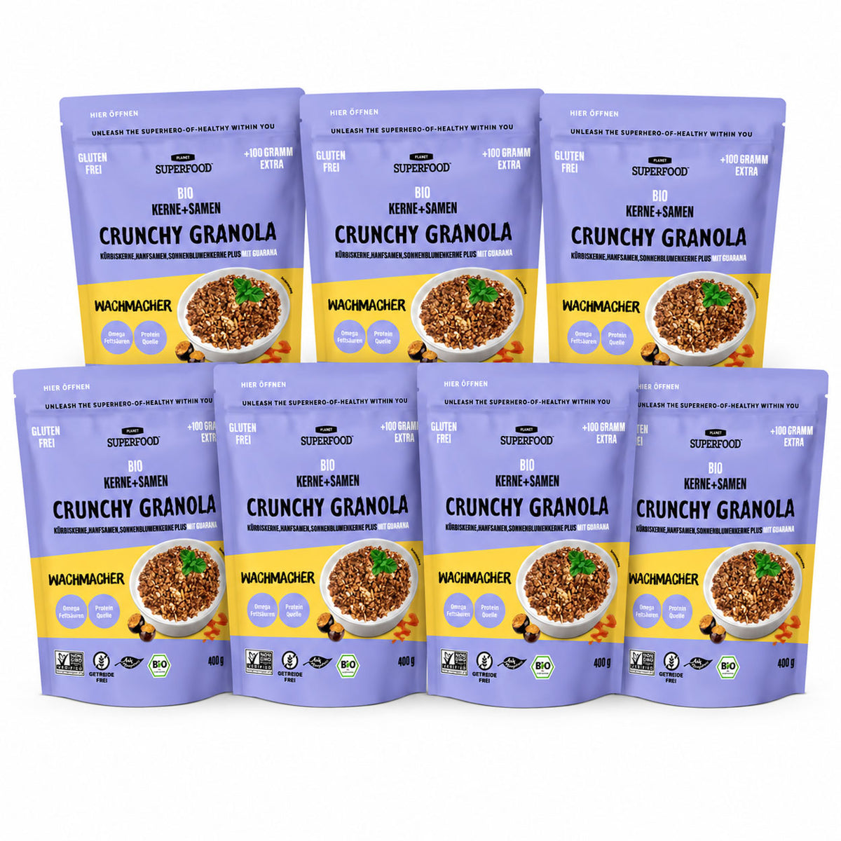 BRAIN BOOST Bio-Samen-Granola – Salzkaramell-Geschmack