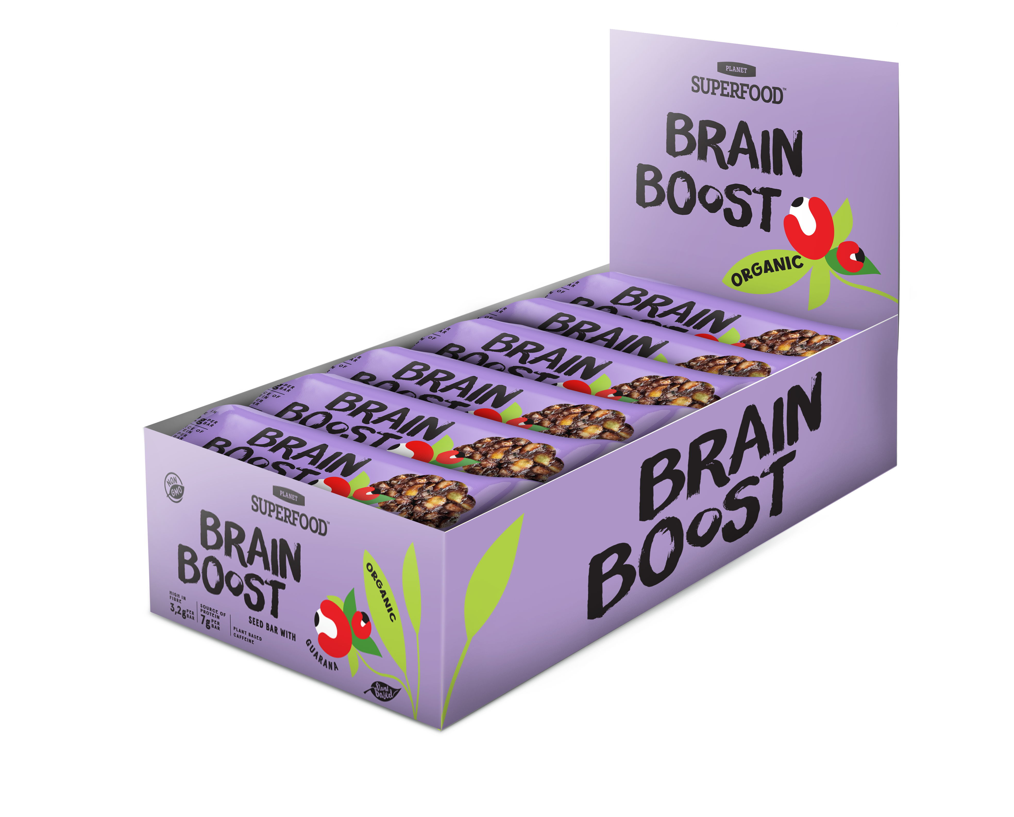 SAATENRIEGEL „BRAIN BOOST“, BIO, MIT GUARANA, 24 STK. Hauptbild