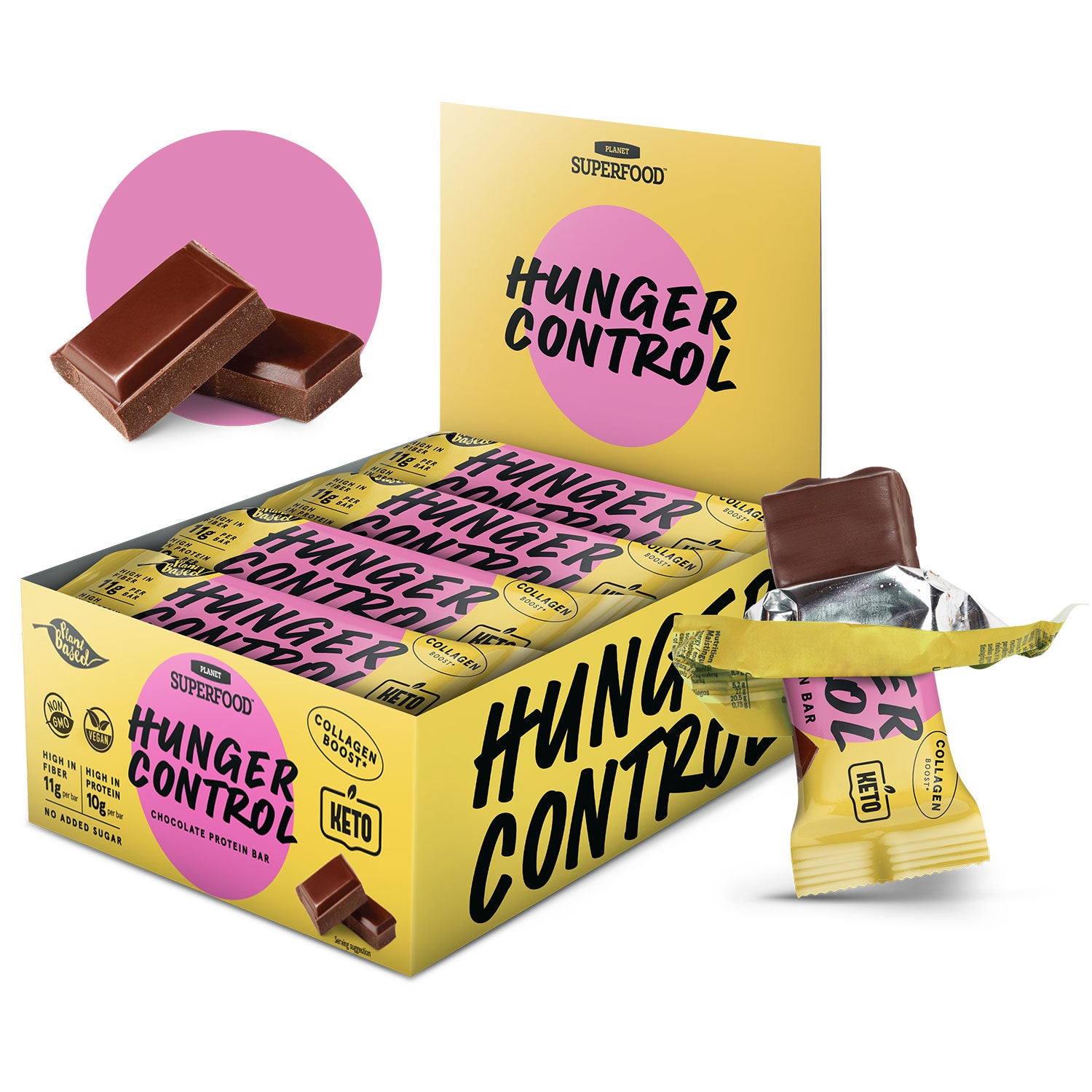 HUNGER CONTROL: Vegane Proteinriegel