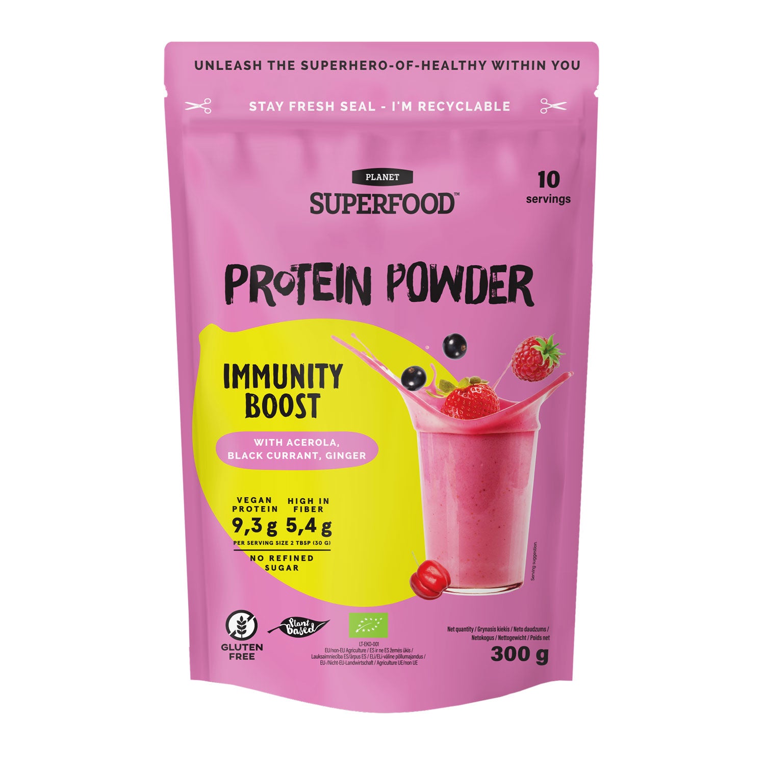 IMMUNITY BOOST Proteinshake: Beeren-Tango Hauptbild