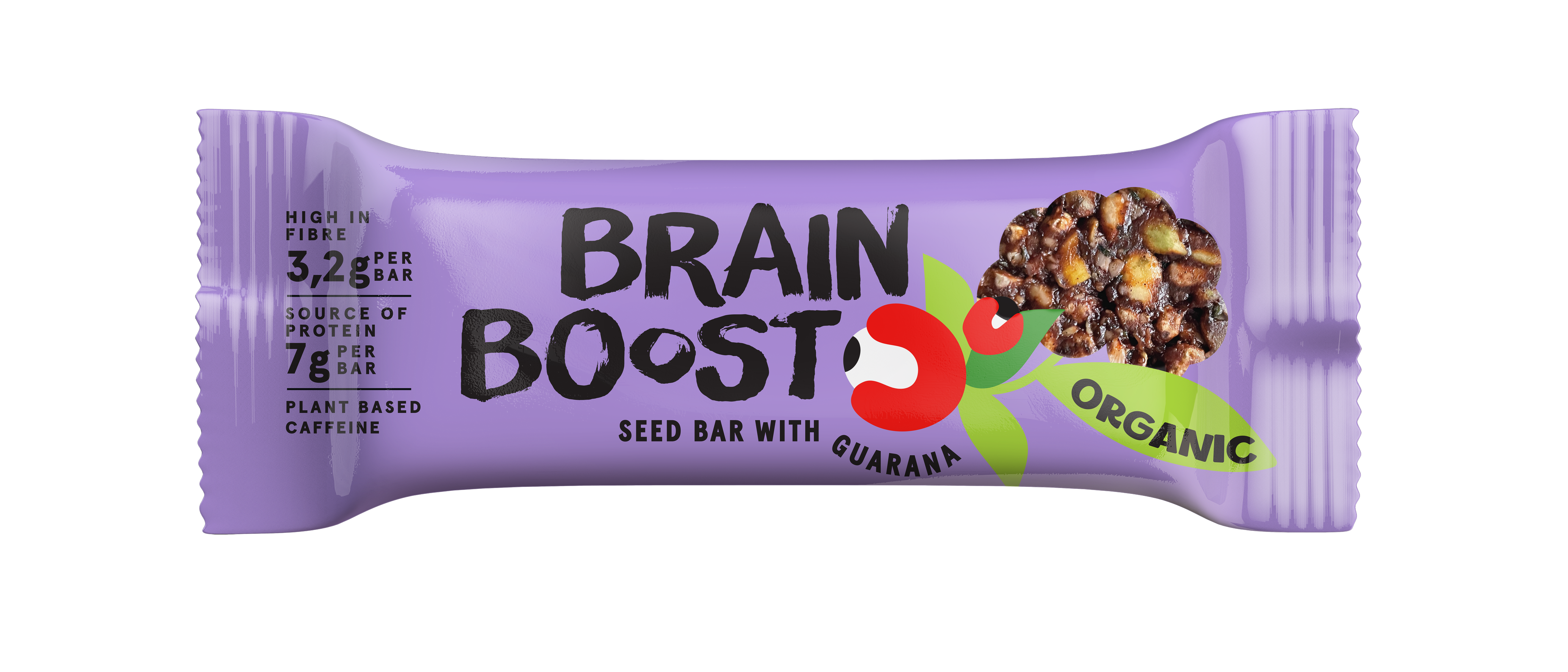 SAATENRIEGEL „BRAIN BOOST“, BIO, MIT GUARANA, 24 STK. Zweitbild