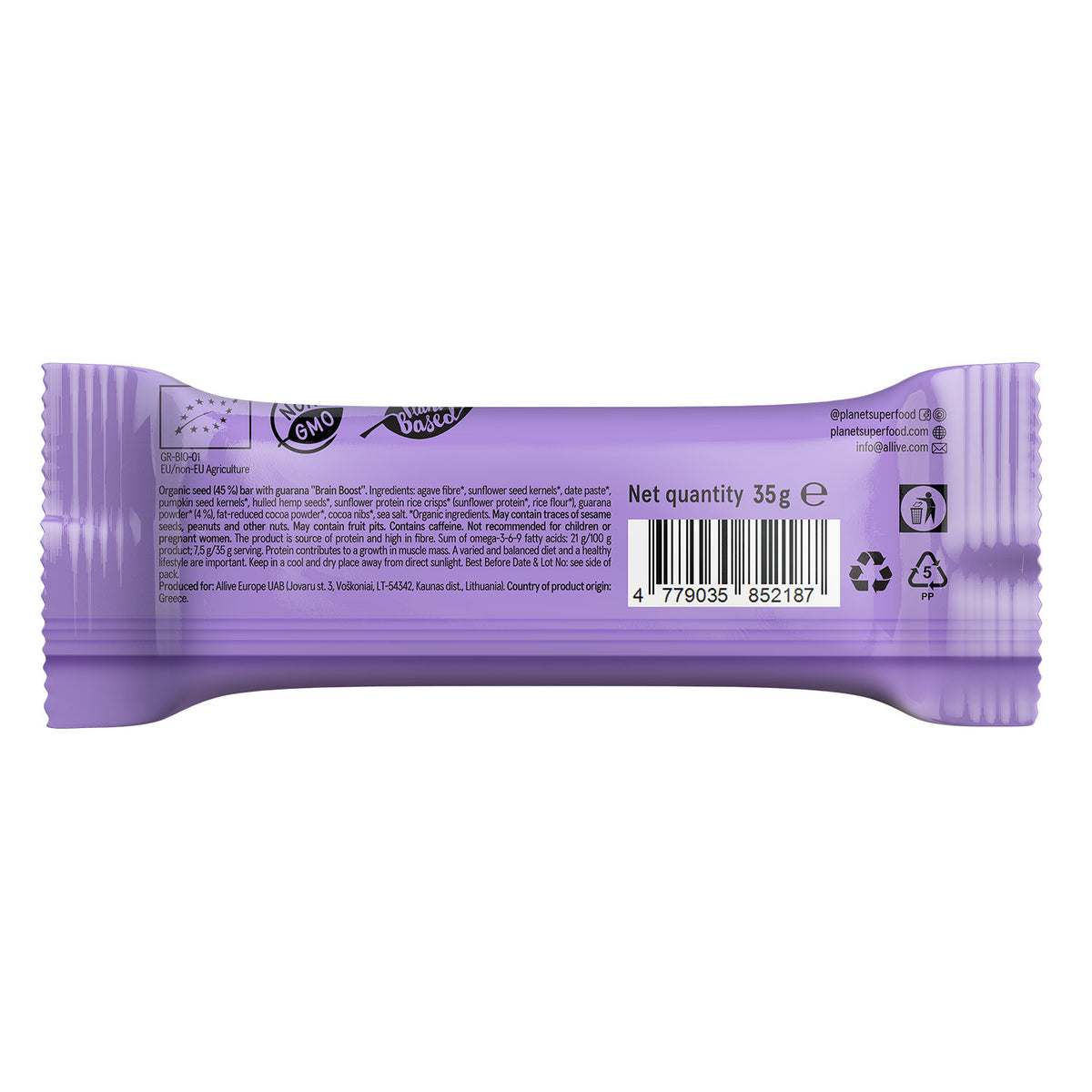 SAATENRIEGEL „BRAIN BOOST“, BIO, MIT GUARANA