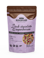 Samenmischung mit Zartbitterschokolade und Beeren