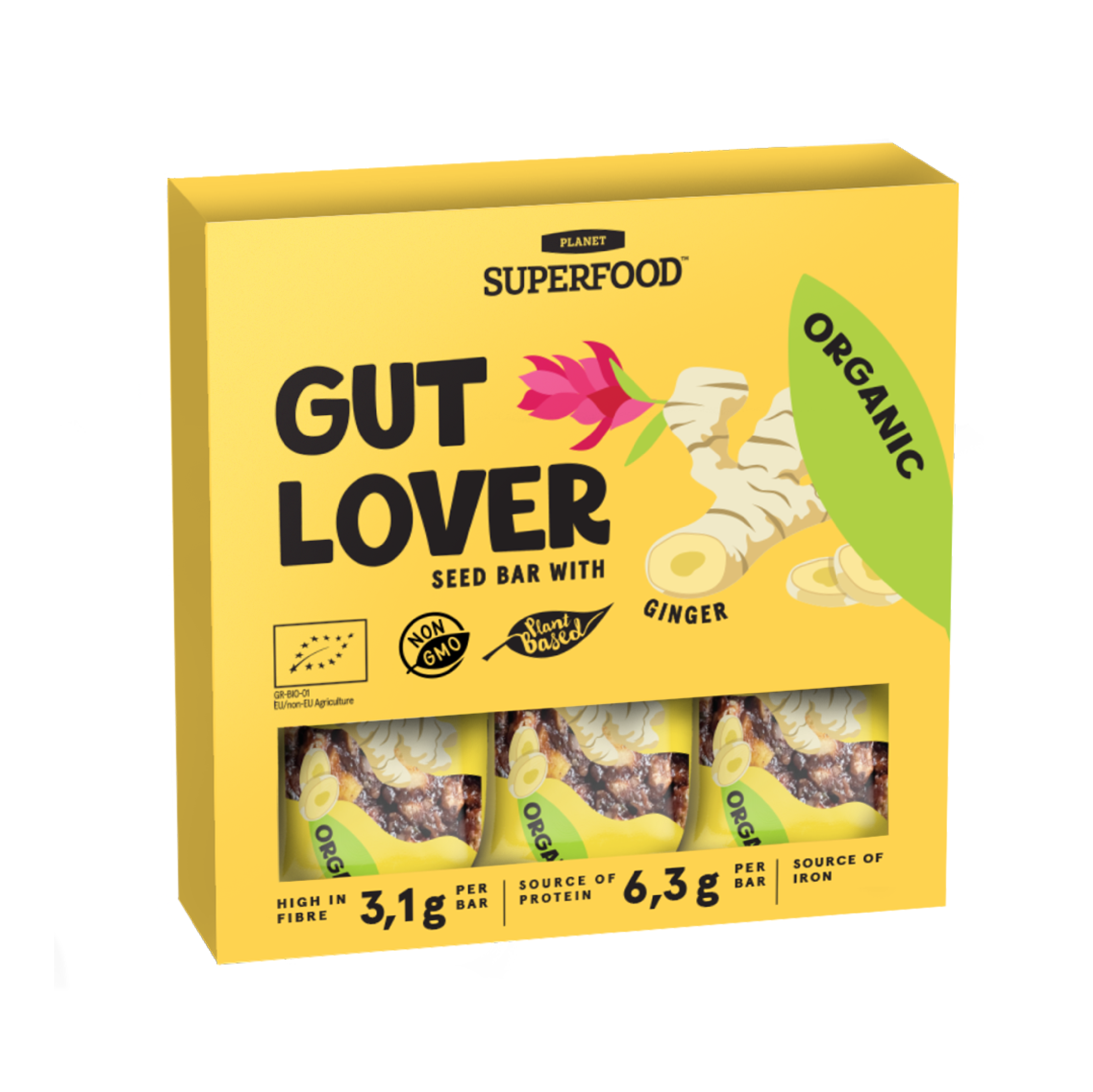 SAATENRIEGEL „GUT LOVER“, BIO, MIT INGWER, 3 STK. Hauptbild